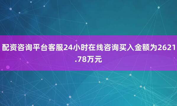 配资咨询平台客服24小时在线咨询买入金额为2621.78万元